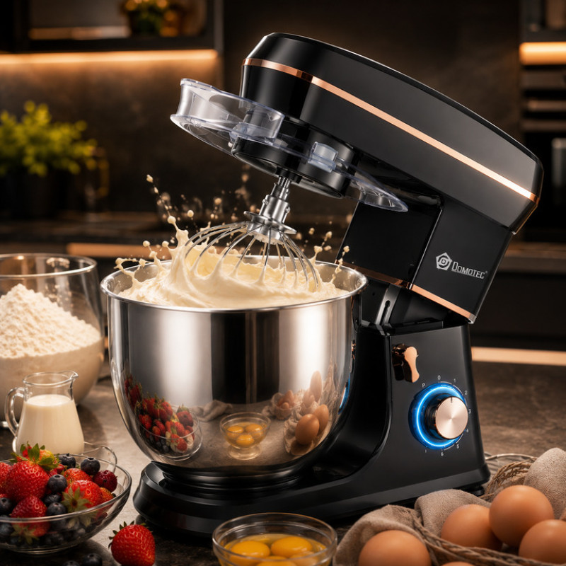 Планетарний міксер DOMOTEC R-6673 3в1 1800Вт з чашею 12л та блендером