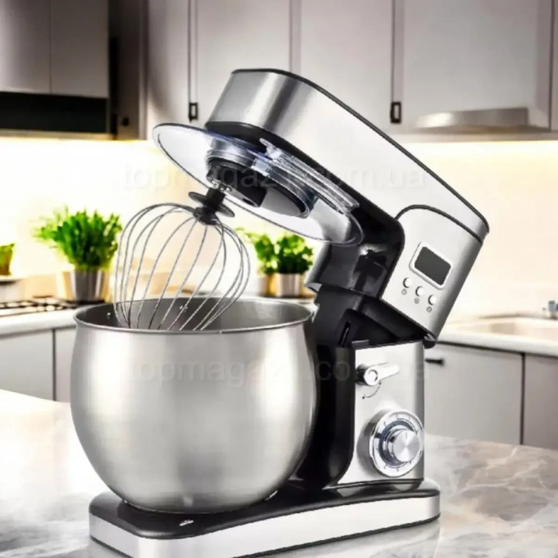 Кухонный комбайн Top Kitchen 3в1 с тестомесом, мясорубкой, блендером, 4500 Вт, чаша 7 л, таймер, 6 скоростей