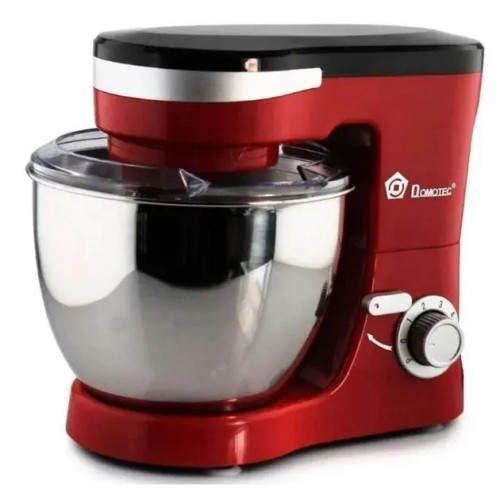 Планетарний міксер Domotec MS-1368, тістоміс, 1500 Вт, чаша 4 л, 6 швидкостей, 3 насадки, захист від бризок