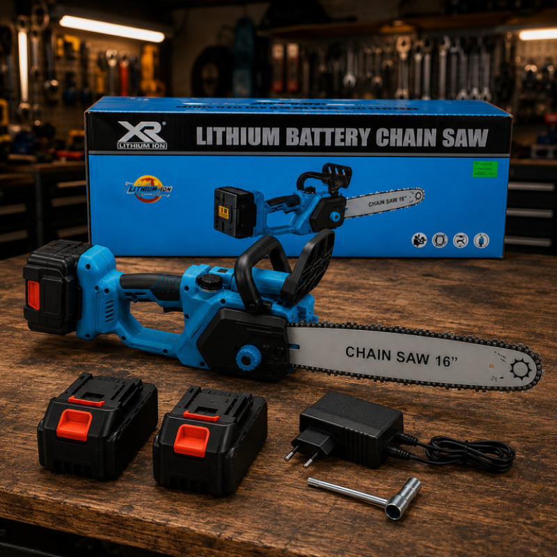Акумуляторна ланцюгова пилка 16" Electric Saw , 2 акумулятора 68V потужність 2500W