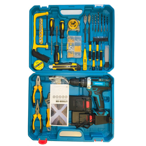 Аккумуляторный шуруповерт MulinSen C016B 24 В с двумя аккумуляторами и кейсом