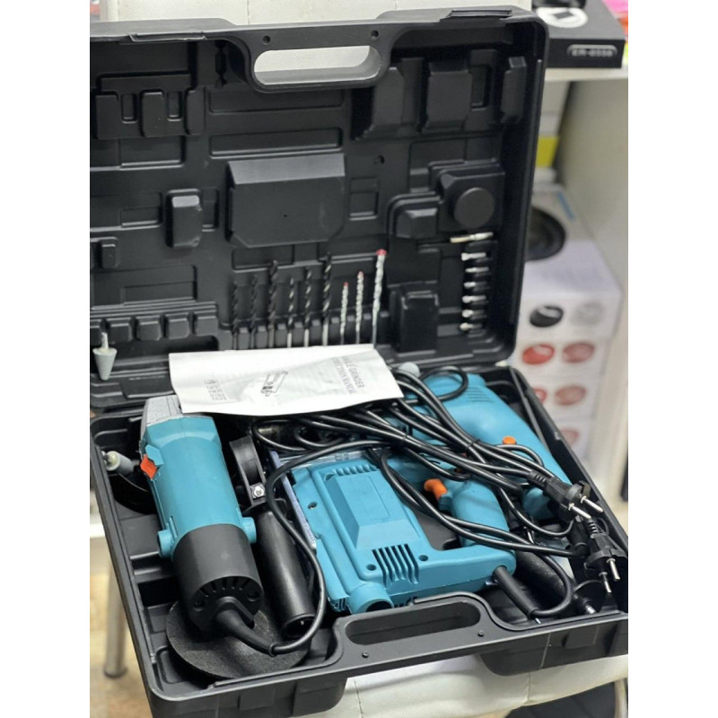 Комплект Makita 3 в 1: дриль, лобзик, болгарка