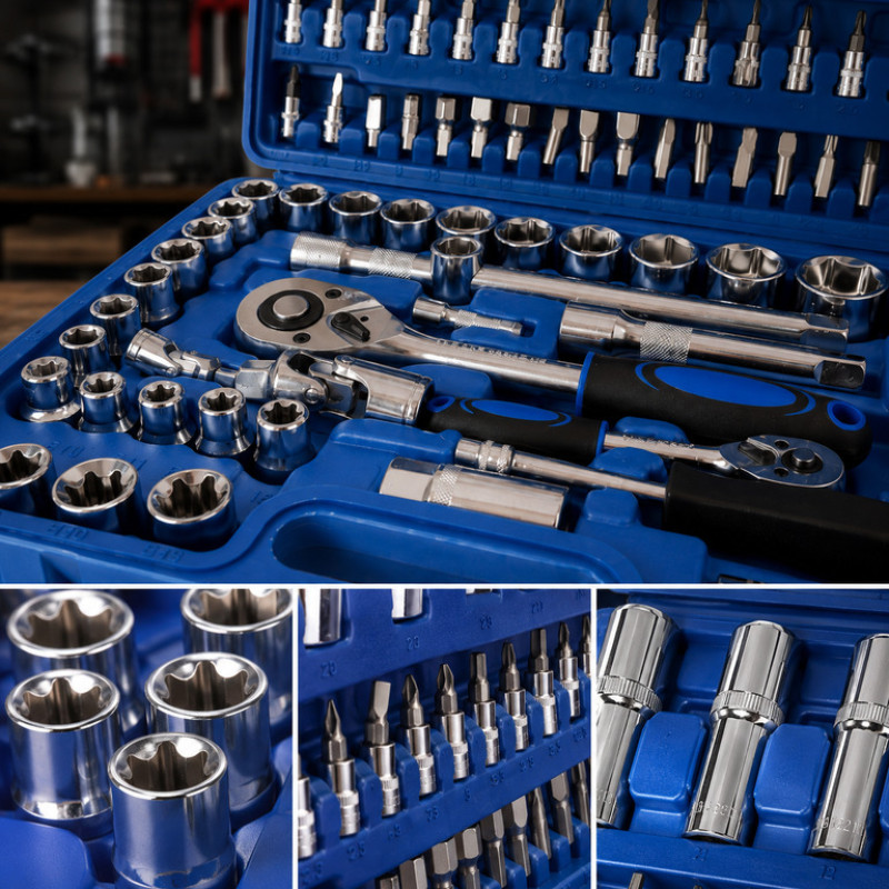 Профессиональный набор инструментов Zhongxin Tools, 108 предметов, в пластиковом кейсе