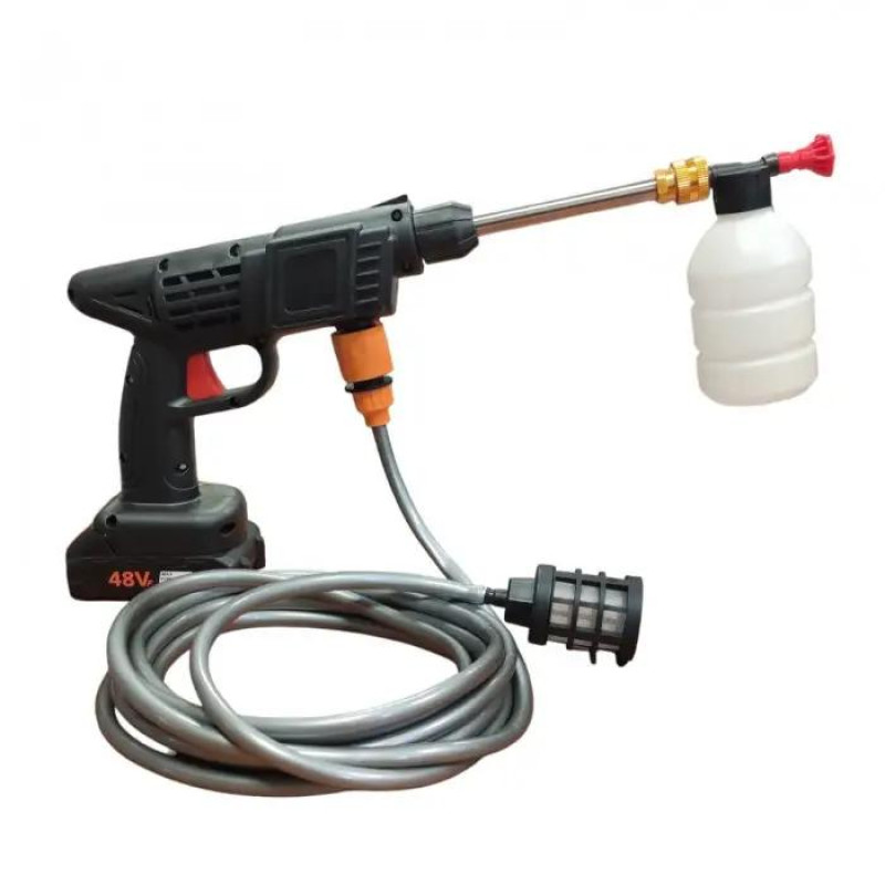 Аккумуляторная мойка высокого давления 48V с 2 аккумуляторами