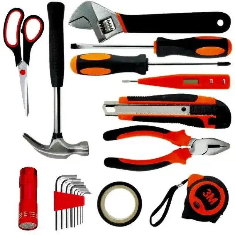 Набор инструментов 18 предметов GS2 в пластиковом кейсе для дома и мастера