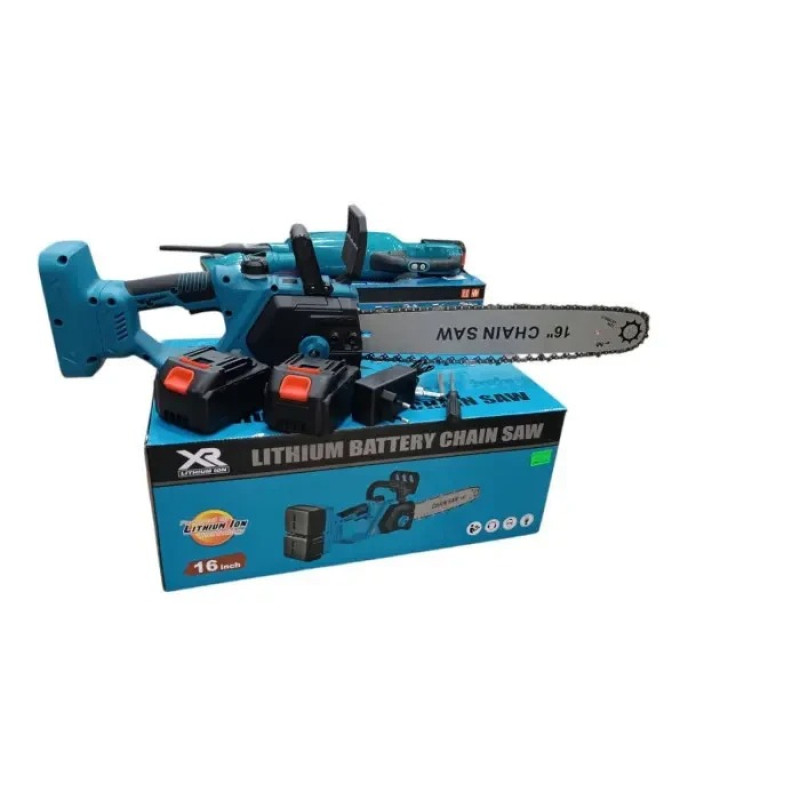 Аккумуляторная цепная пила 16" Electric Saw, 2 аккумуляторами 68V и мощностью 2500W