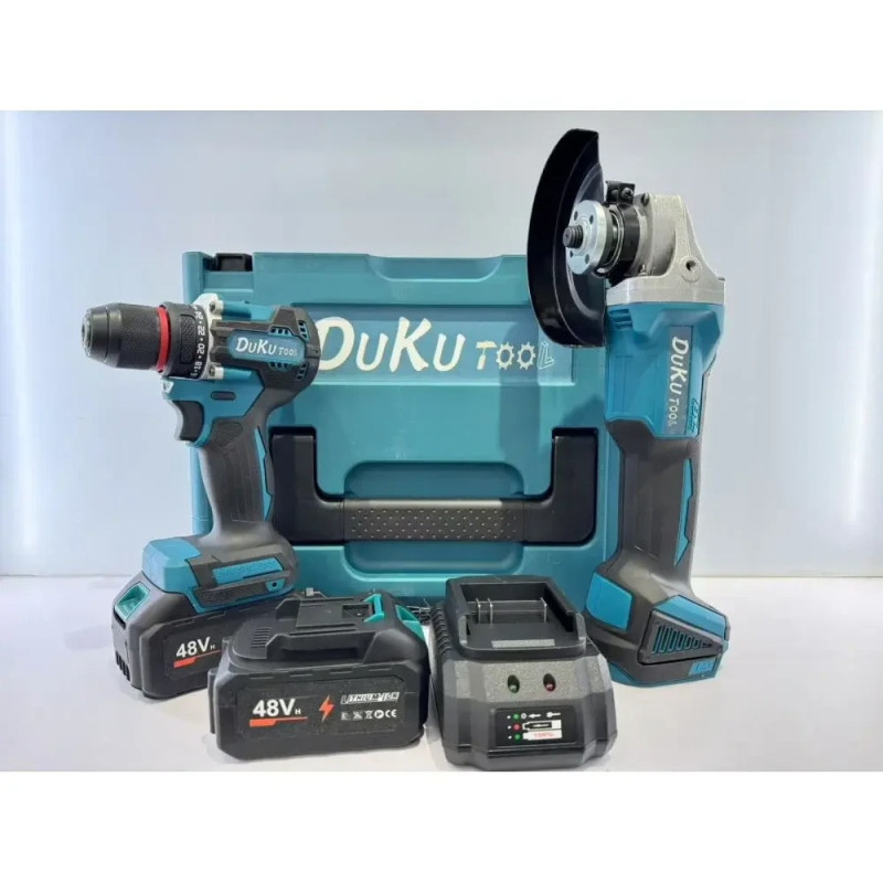 Бесщёточный комплект 2 в 1: ударный шуруповёрт DTW488 и болгарка DGA506ZPRO (48V, 6.0Ah)