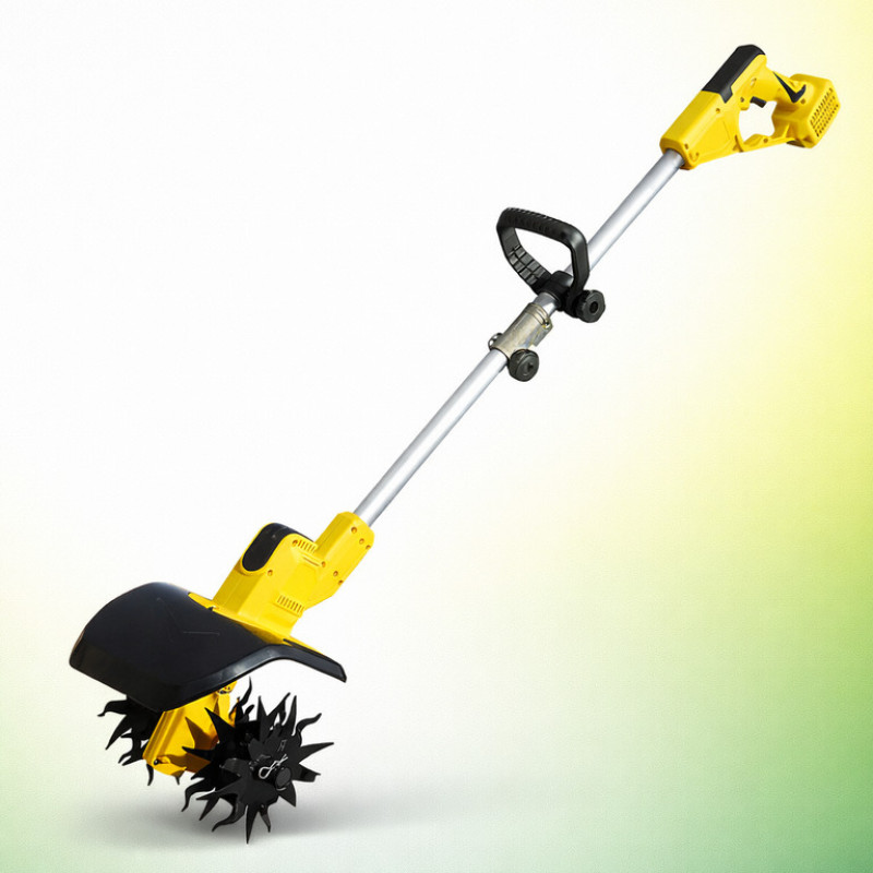 Акумуляторний культиватор 48V 2800W з 2 акумуляторами, електрокультиватор для ґрунту