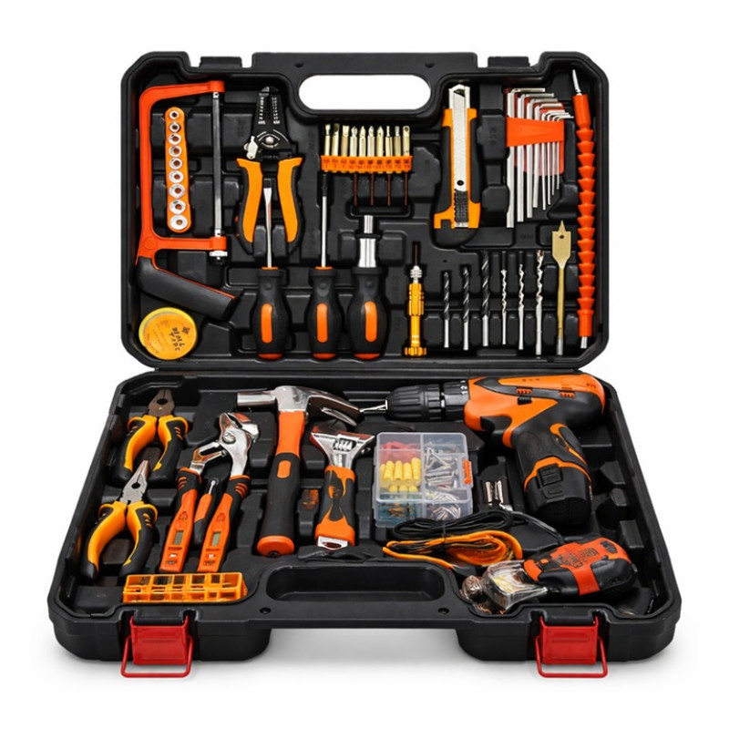 Акумуляторний дриль-шурупокрут з набором інструментів 102 предмети у кейсі