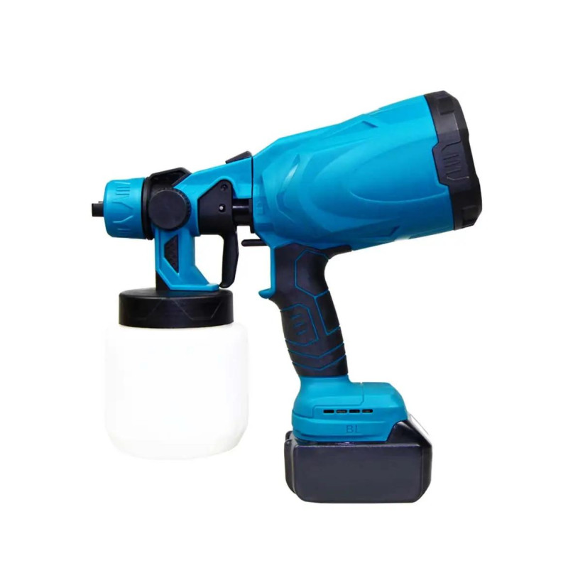 Аккумуляторный краскопульт 24V с регулировкой ширины и аккумулятором в комплекте