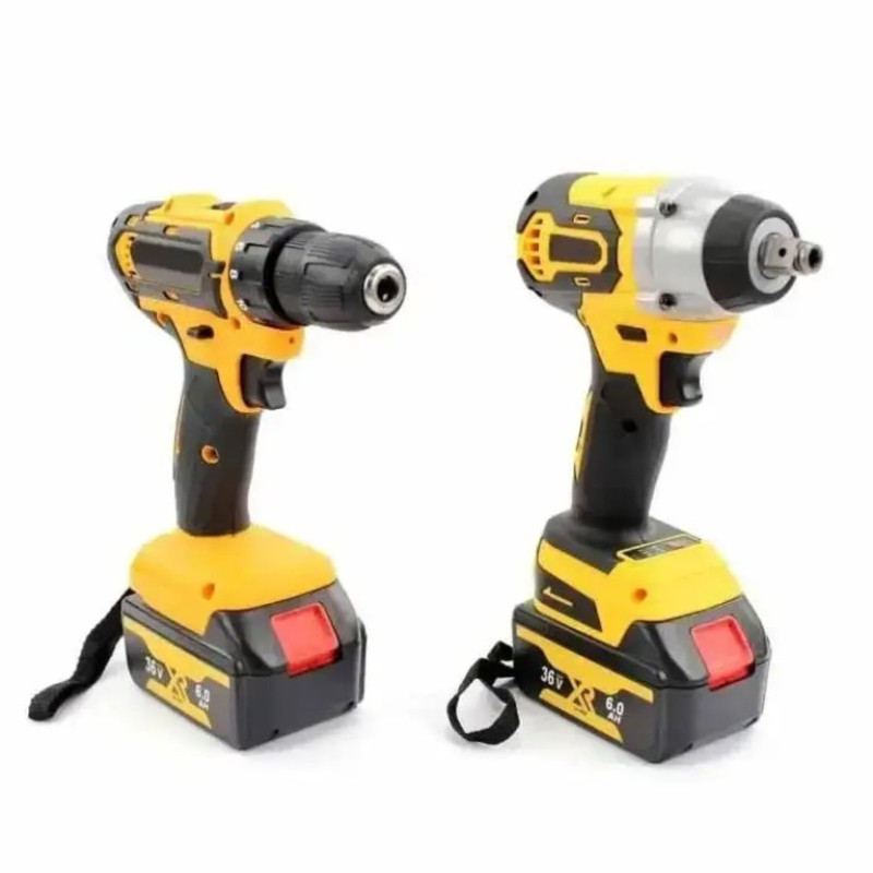 Набор инструментов 3 в 1 KAR100 (шуруповерт, гайковерт, шлифовальная машинка) 2 АКБ