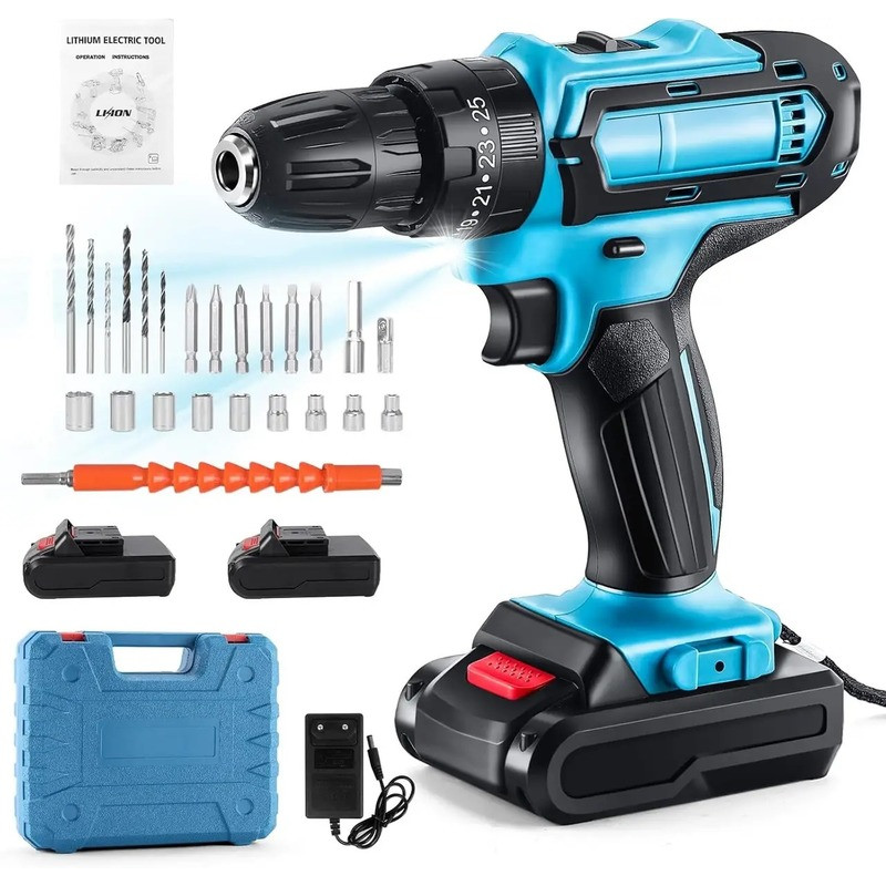 Шуруповёрт Makita 331 DWE (24V, 5.0Ah) с набором инструментов и запасным аккумулятором