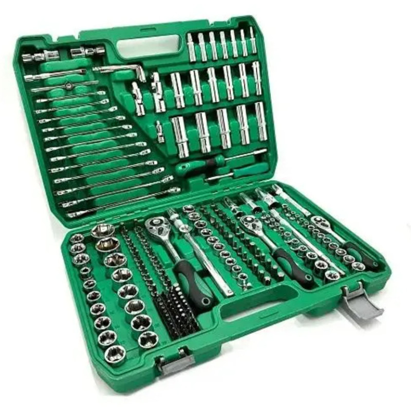 Набір інструментів з тріскачкою 216 предметів у кейсі