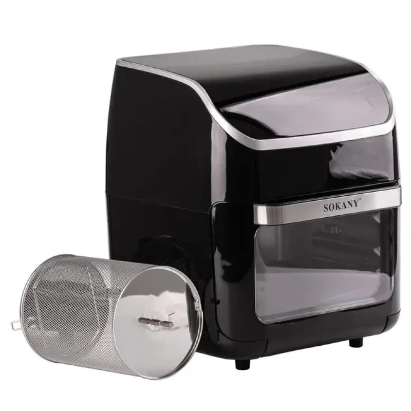 Аэрофритюрница электрическая Sokany SK-8039 12 л 2500 Вт с ручным управлением и защитой от перегрева