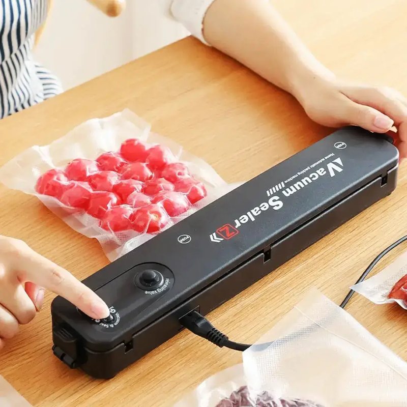 Вакууматор для продуктів Vacuum Sealer LP-11 — побутовий пакувальник, чорний, 100 Вт