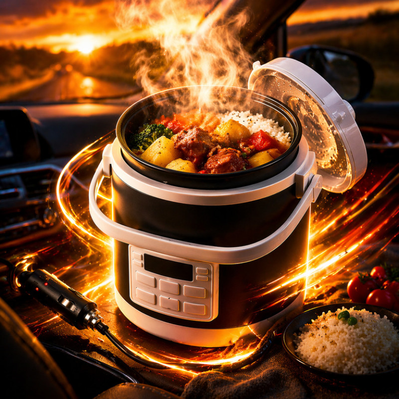 Автомобільна мультиварка-пароварка DMWD 1.6 л 12/24V