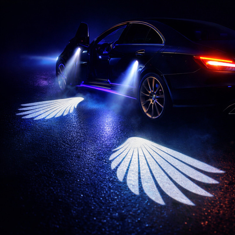 Підсвітка в дзеркала авто "Крила Ангела" LED 2 шт 12V (HD проекція)