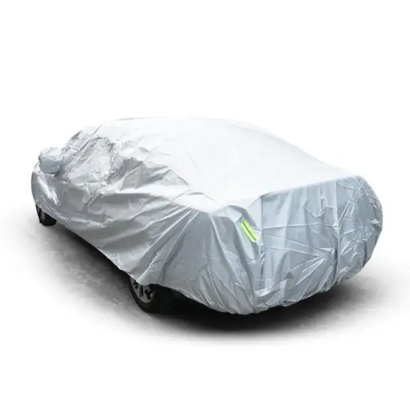 Чохол на машину від сонця та снігу Universal Car Cover — тришаровий тент з вітрозахистом і світловідбиваючими смугами