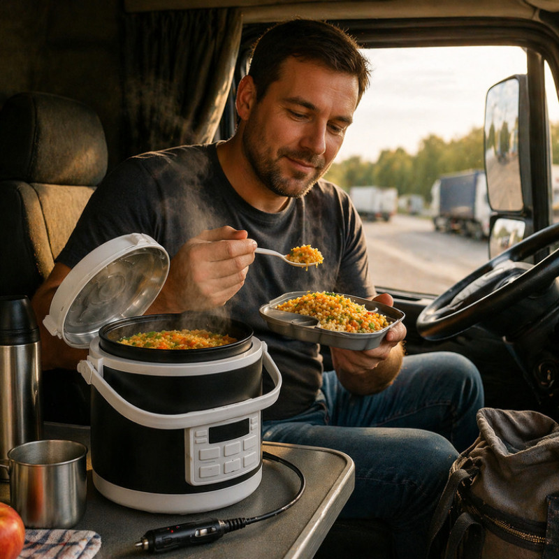 Автомобільна мультиварка-пароварка DMWD 1.6 л 12/24V