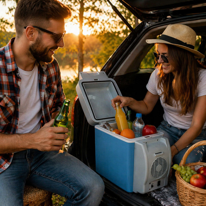 Автохолодильник від прикурювача Port Able Electronic 7.5 л 12V (охолодження/нагрів)