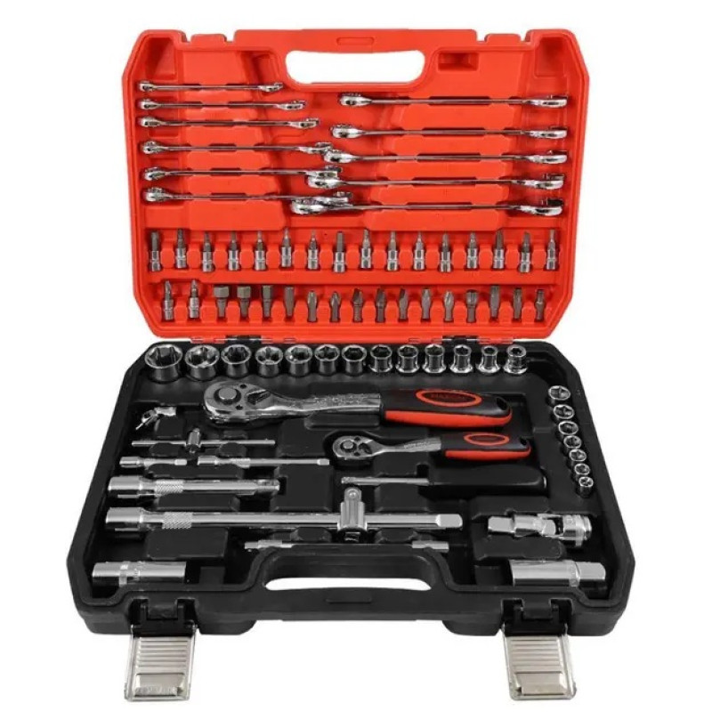 Набір інструментів 78 шт із хром-ванадієвої сталі у пластиковому кейсі CR-V 78 PCS