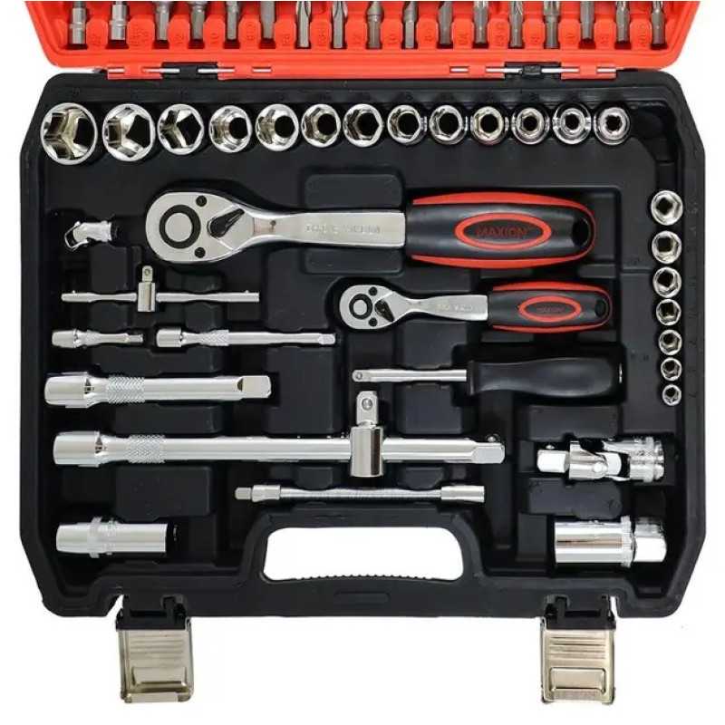 Набір інструментів 78 шт із хром-ванадієвої сталі у пластиковому кейсі CR-V 78 PCS