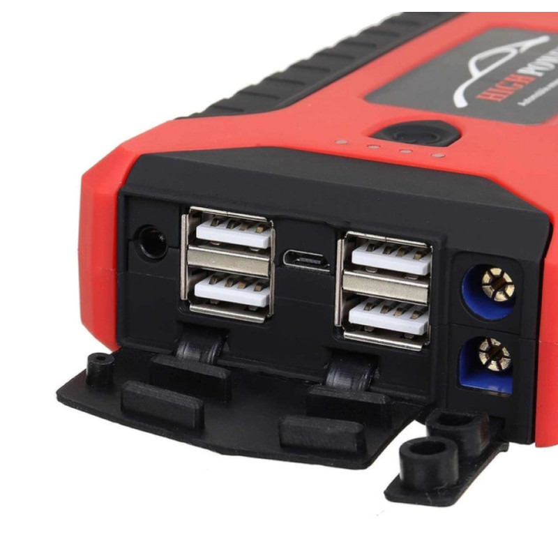 Автомобільний пускозарядний пристрій Jump Starter Power Bank 99800mAh з компресором