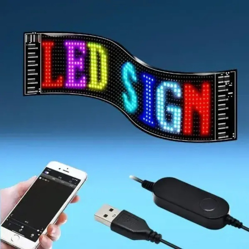 Гнучкий LED екран Matrix Pane APP Wi-Fi RGB 92×374 мм
