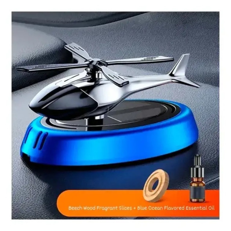 Автомобільний ароматизатор «Гелікоптер» із сонячною панеллю та багаторазовою пропиткою духів