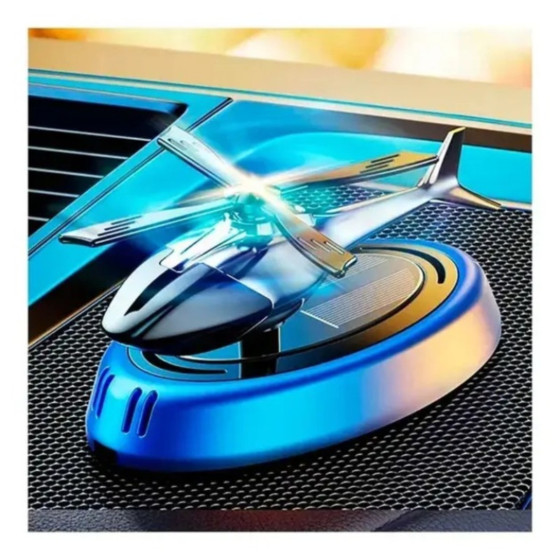 Автомобільний ароматизатор «Гелікоптер» із сонячною панеллю та багаторазовою пропиткою духів