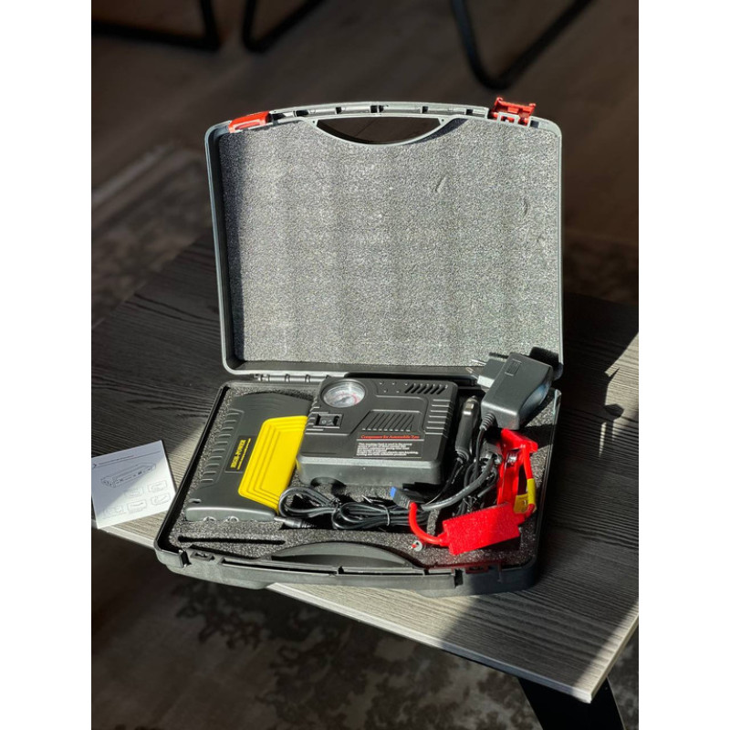 Пусковое устройство EQUUS 50800 мАч с компрессором 10 бар – универсальный Jumpstarter TM15