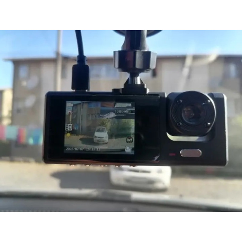 Автомобільний відеореєстратор Black Box Full HD 1080 на 3 камери