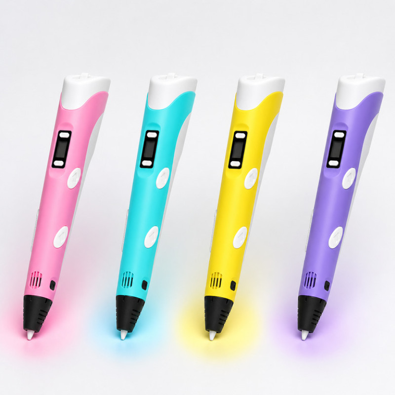 3D ручка 3DPen-6 набор с планшетом 8.5", 100 м PLA, ножницы и защита, выбор цвета