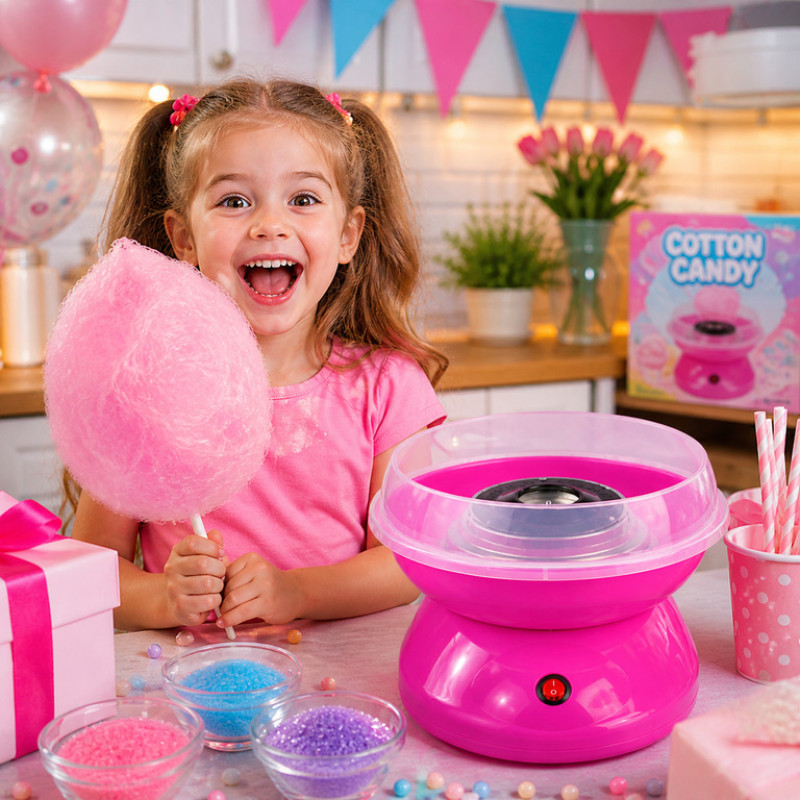 Домашний аппарат для приготовления сладкой сахарной ваты Candy Maker, 500 Вт