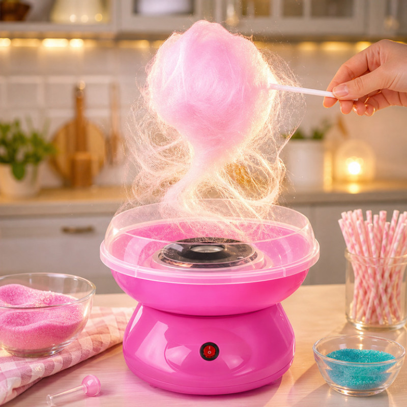 Домашний аппарат для приготовления сладкой сахарной ваты Candy Maker, 500 Вт