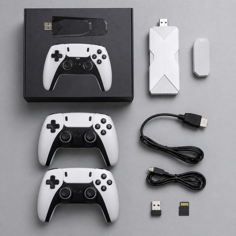 Бездротова ігрова приставка M8 Pro 4K HDMI з підтримкою PS1/FC/GB/GBA, ретро-консоль для телевізора