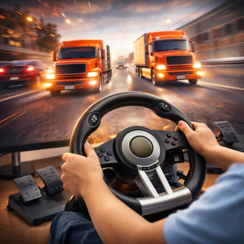 Игровой руль PXN V3 PRO для PC/PS3/PS4/Xbox One/Switch (USB)