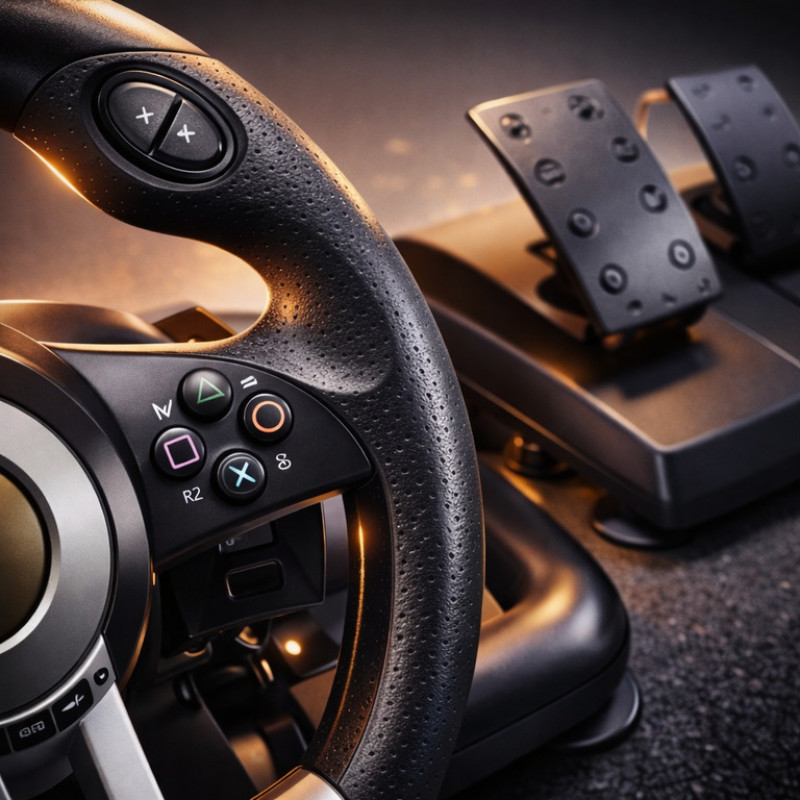 Игровой руль PXN V3 PRO для PC/PS3/PS4/Xbox One/Switch (USB)