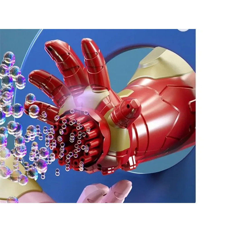 Іграшка-рукавичка для мильних бульбашок зі світловими ефектами