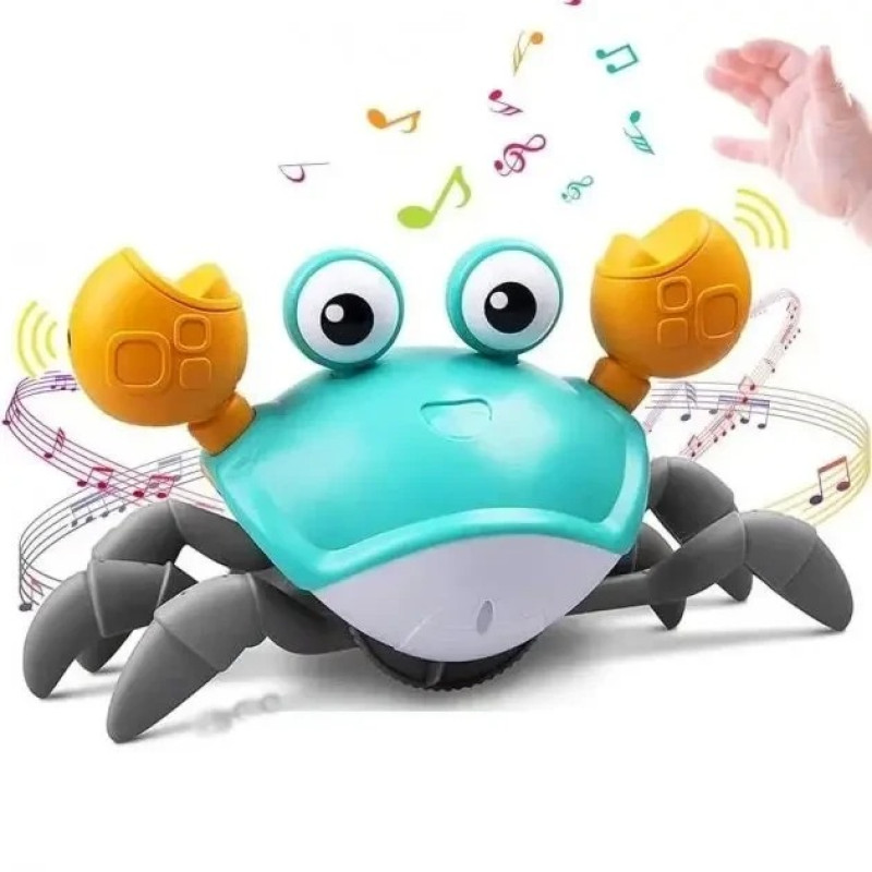 Интерактивная детская игрушка «Танцующий краб» со световыми и звуковыми эффектами