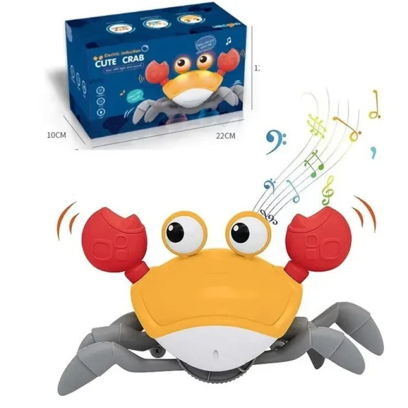 Интерактивная детская игрушка «Танцующий краб» со световыми и звуковыми эффектами