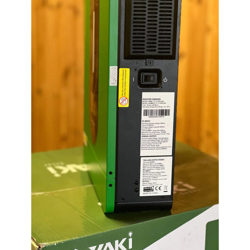 Гибридный инвертор Yaki SY-6.2KW-48V (6000W, однофазный)