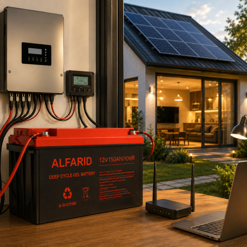 Гелевый аккумулятор BATTERY GEL 12V 150Ah для солнечных систем, инверторов и ИБП