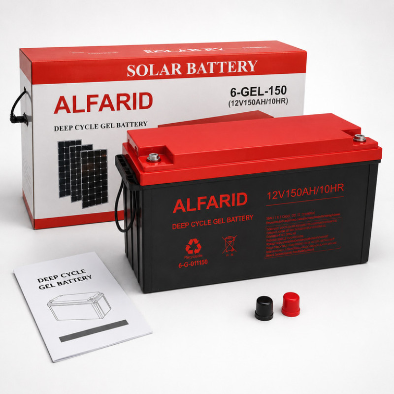 Гелевый аккумулятор BATTERY GEL 12V 150Ah для солнечных систем, инверторов и ИБП