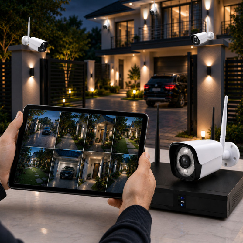 Комплект видеонаблюдения 8 камер 5G Wi-Fi KIT NVR