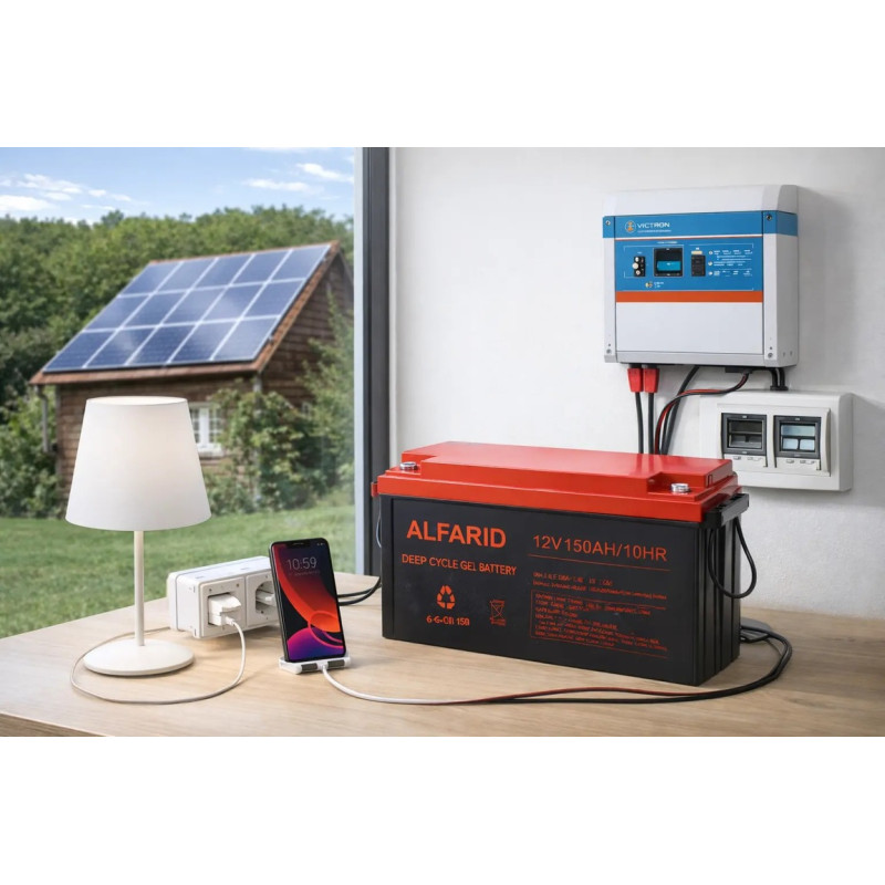 Гелевий акумулятор BATTERY GEL 12V 150Ah для сонячних систем, інверторів та ДБЖ