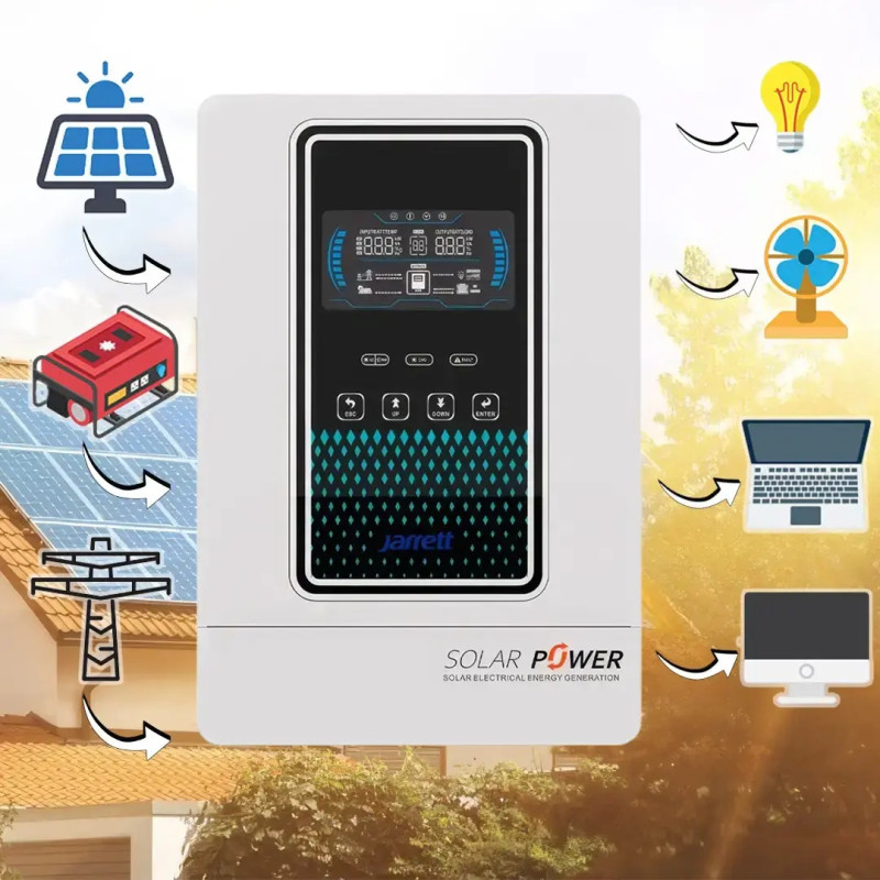 Гибридный инвертор Jarrett JAXM-6.5KW с чистой синусоидой (48V, 6.5 кВт)