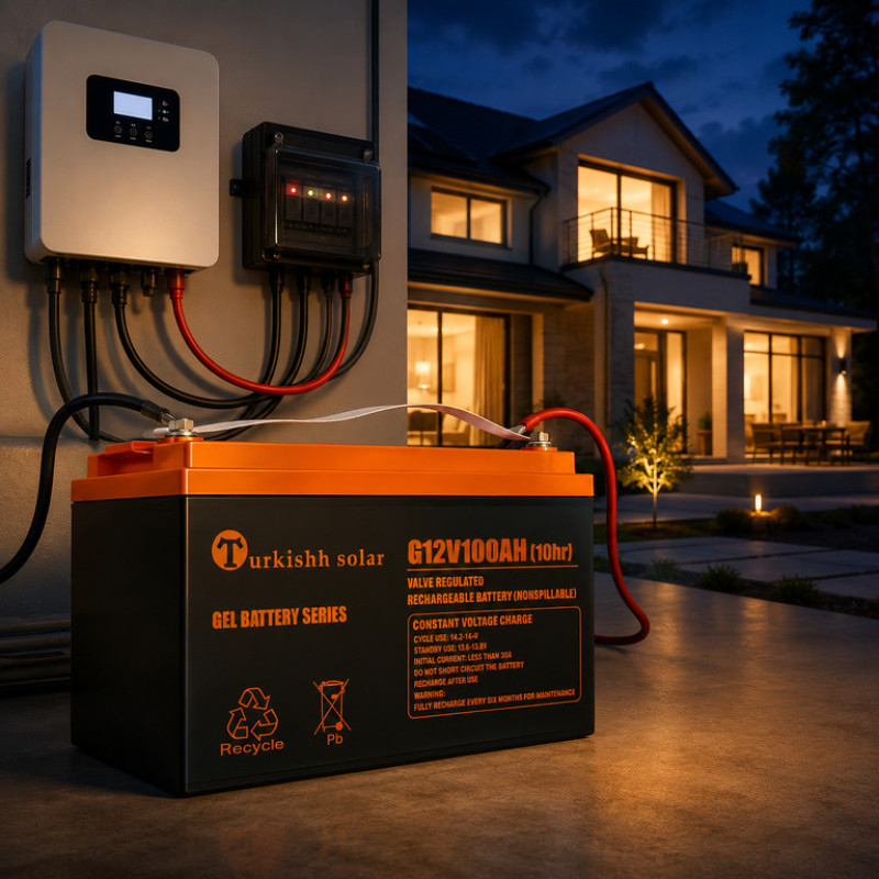 Гелевый аккумулятор 12V 100Ah для ИБП, инверторов и солнечных систем