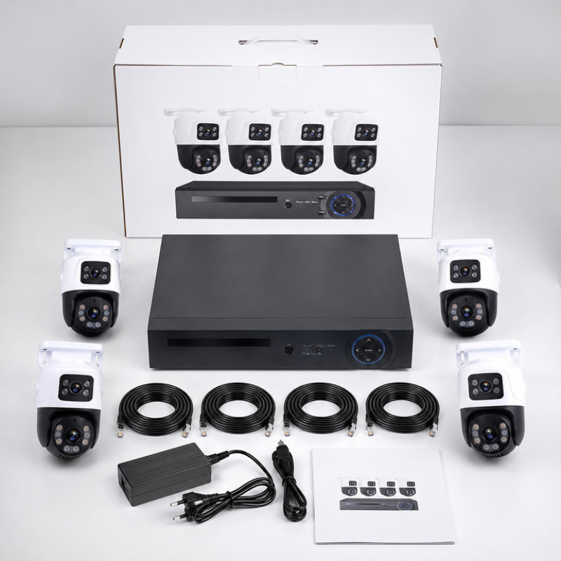 Комплект відеоспостереження дротовий з переглядом через 3G DVR KIT 4ch (4 камери, реєстратор)
