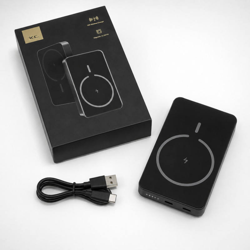 Power Bank King Power WPG-104 Magnetic 10000 mAh с беспроводной MagSafe зарядкой